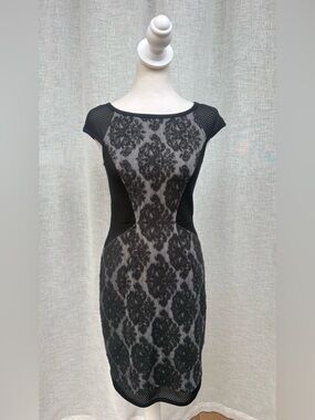 Yoana Baraschi black floral mini dress